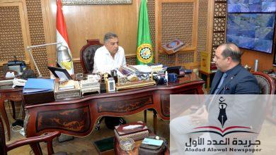 محافظ الدقهلية يستقبل مدير مديرية الطب البيطري الجديد