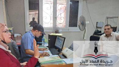متابعة رئيس مركز منية النصر أعمال المركز التكنولوجي اليوم