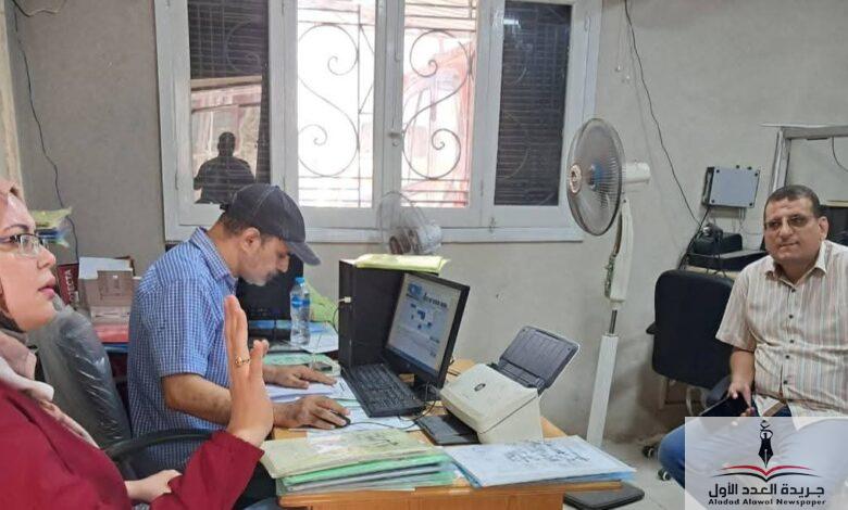 متابعة رئيس مركز منية النصر أعمال المركز التكنولوجي اليوم