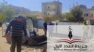 رئيس مركز الجمالية بالدقهلية يتابع اعمال النظافة العامة بالقرى