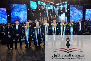 تكريم الدكتور شريف فاروق وزير التموين والتجارة الداخلية كأحد أبرز خريجي كلية التجارة جامعة عين شمس في احتفالية مرور ٧٥ عامًا على إنشاء الجامعة