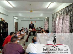 وكيل وزارة الشباب بالدقهلية تعقد إجتماعا موسعاً مع مديري الإدارات الفرعية 