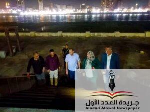 محافظ سوهاج يتفقد الكورنيش الشرقي ومدينة أخميم