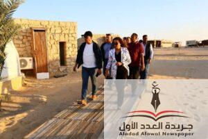 وزيرة التنمية المحلية ومحافظ الفيوم في جولة تفقدية بمحمية وادي الريان