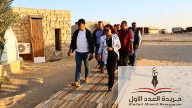 وزيرة التنمية المحلية ومحافظ الفيوم في جولة تفقدية بمحمية وادي الريان