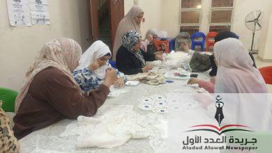 الشباب والرياضة تدرب عضوات أندية الفتاة والمرأة بمحافظة الشرقية للمشغولات اليدوية